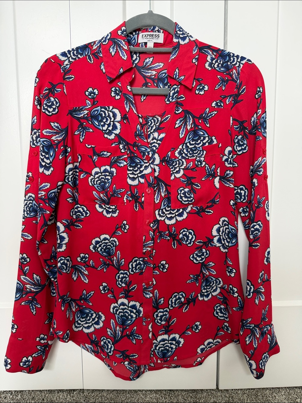 Express Portofino Slim-fit Blouse